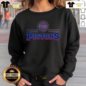 Top Detroit Pistons Fan Banner Sweatshirt featuring bold team colors and logo, perfect for basketball enthusiasts.