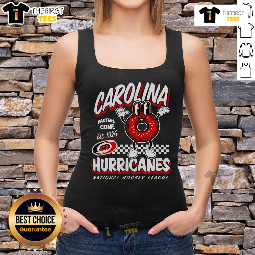 Top Mitchell & Ness Carolina Hurricanes Black Local Food 2025 Tank Top showcasing team spirit and style for fans.