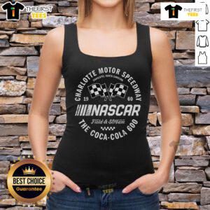 Top NASCAR X Field and Stream Charlotte Coca-Cola 600 tank top featuring vibrant graphics and a stylish design.
