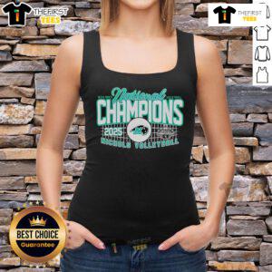 Top Nichols 2025 NCAA Men's Volleyball National Champions tank top showcasing team pride and vibrant championship colors.