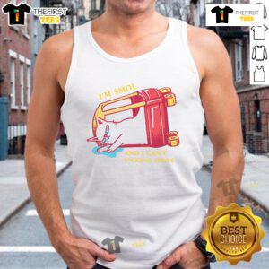 Funny 'I'm Smol and I Can't Drive' cute tank top design showcasing playful humor and trendy fashion for petite individuals.
