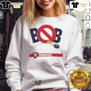 Good Bob Stanley Cup Playoff Florida Panthers sweatshirt featuring team colors and logo, perfect for fans.