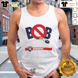 Good Bob Stanley Cup Playoff Florida Panthers tank top featuring team colors and logo, perfect for game day attire.