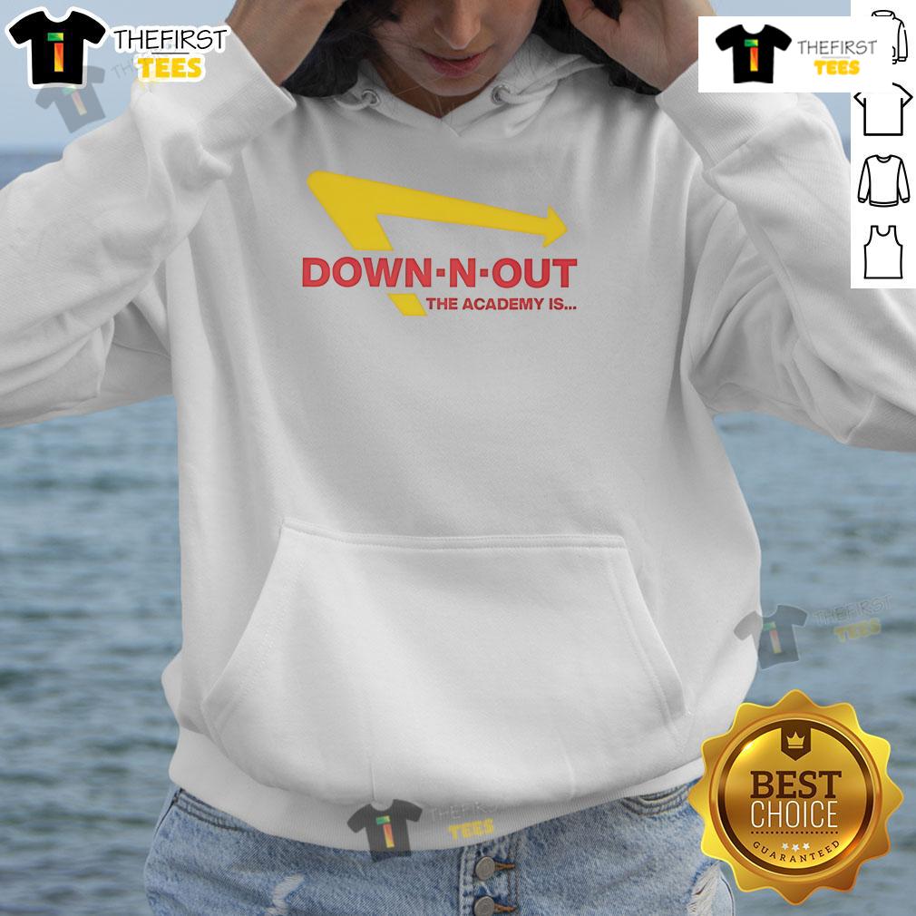 Good The Academy Is Down N Out Hoodie in black, showcasing trendy streetwear style perfect for casual outfits.