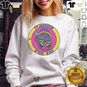 Alt Text: Good Ty Jackson B You B Fly sweatshirt in vibrant colors, perfect for casual wear and stylish comfort.