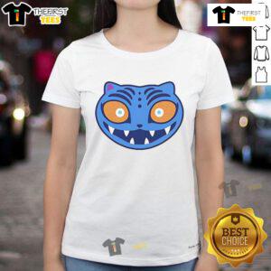 Alt Text: Good Zoey wearing a cute Derpy Tigers ladies tee, showcasing a playful and stylish design perfect for casual outings.