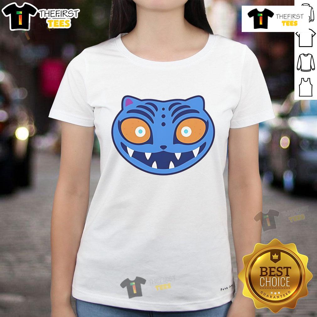 Alt Text: Good Zoey wearing a cute Derpy Tigers ladies tee, showcasing a playful and stylish design perfect for casual outings.