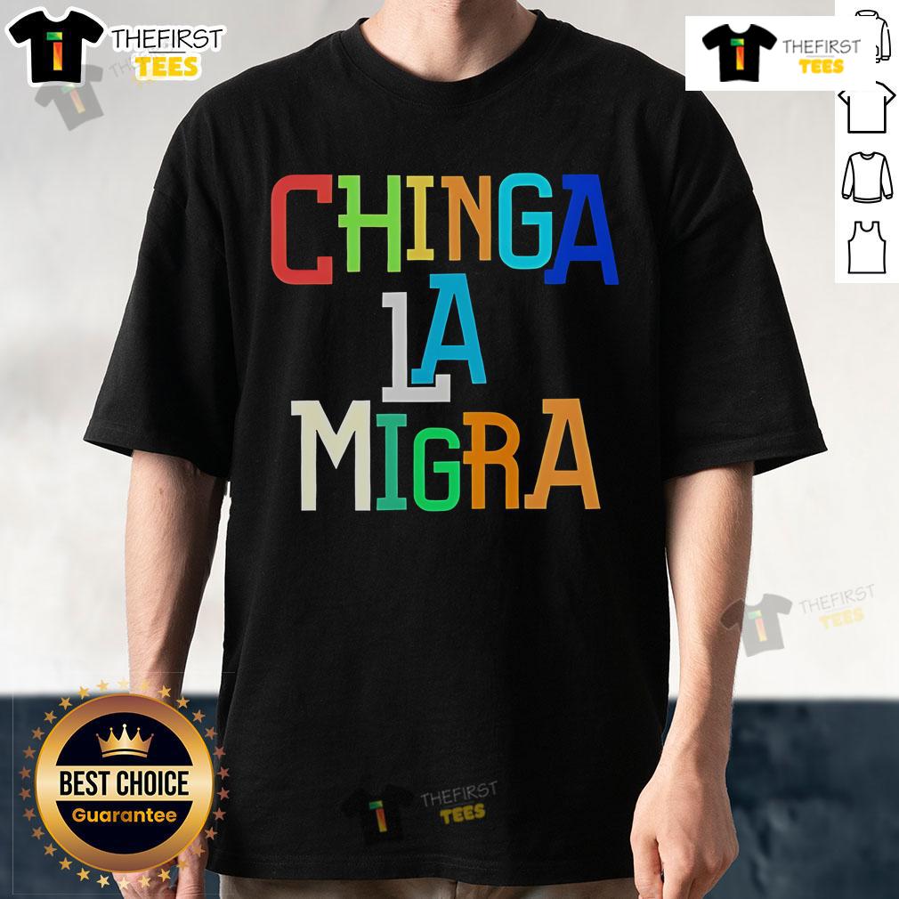 Nice Fdt Chinga La Migra Abolish ICE T-Shirt featuring bold graphics promoting immigration reform and social justice.