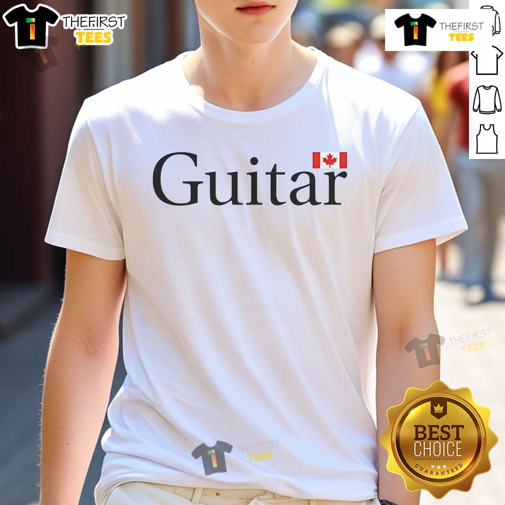 Nice Mac Demarco guitar Canada flag t-shirt featuring a stylish design for music lovers and fans of Canadian culture.