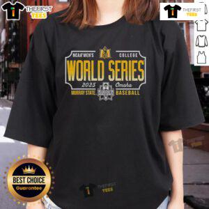2025 NCAA Men's College World Series Murray State Racers baseball ladies tee in vibrant design and comfortable fit.
