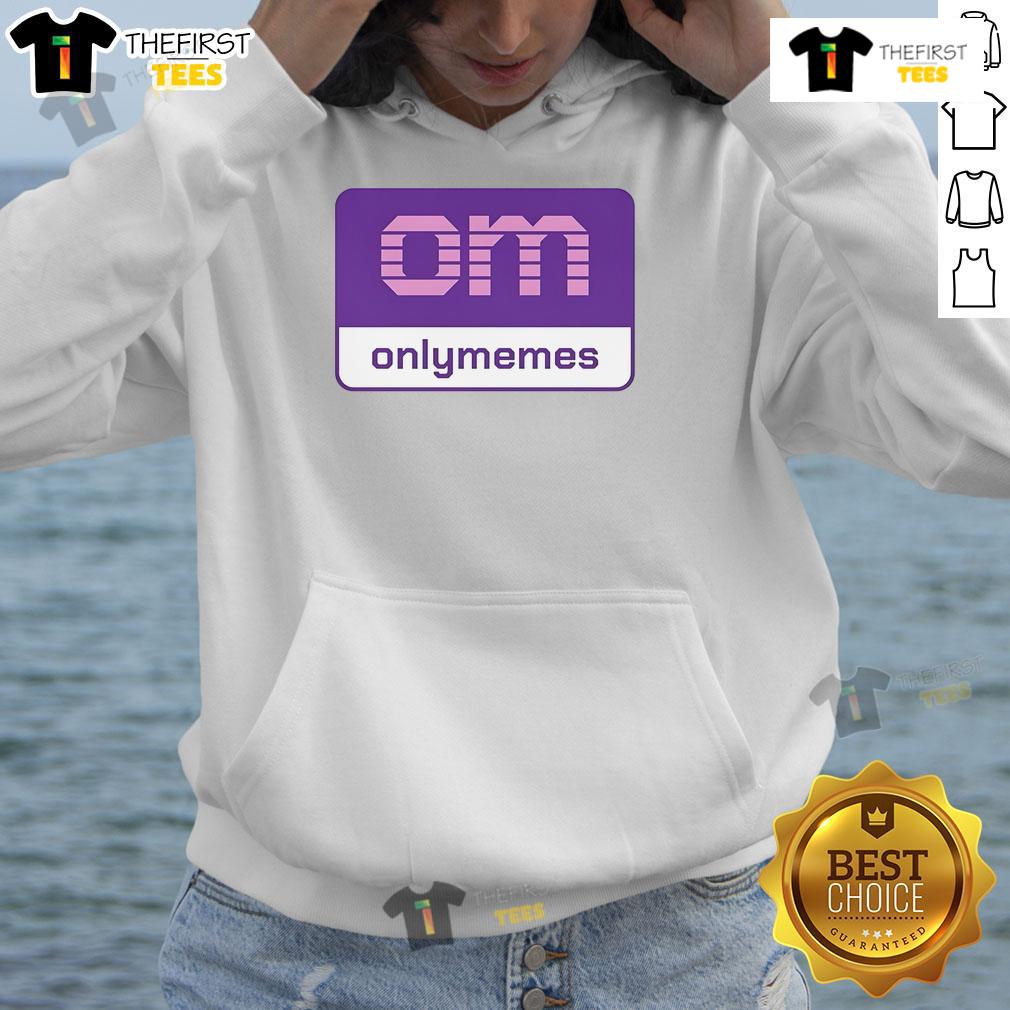 Alt Text: Stylish Nice Om Onlymemes logo hoodie in black, featuring a trendy design perfect for meme enthusiasts.