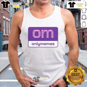 Nice Om Onlymemes logo tank top featuring a vibrant design, perfect for meme enthusiasts and casual wear.