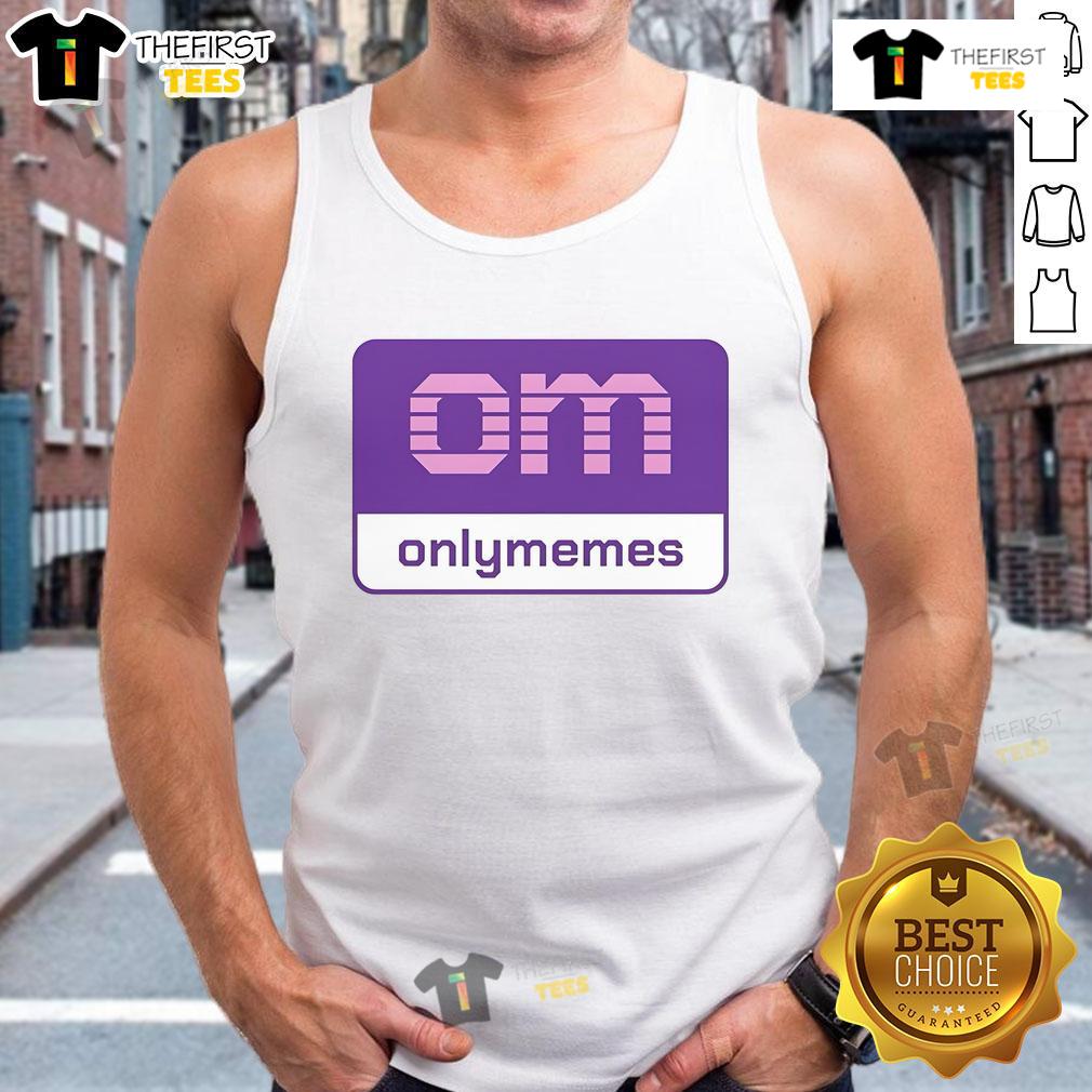 Nice Om Onlymemes logo tank top featuring a vibrant design, perfect for meme enthusiasts and casual wear.