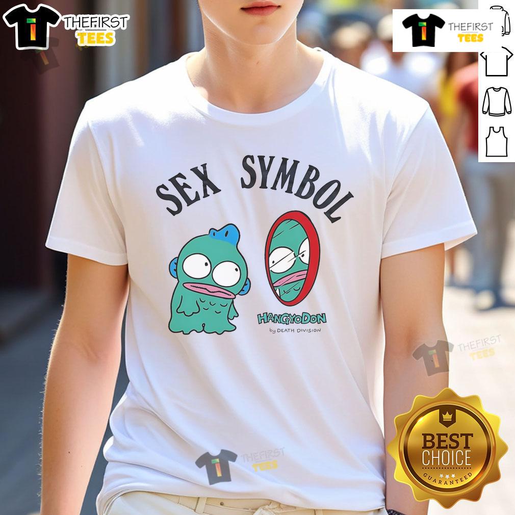 Nice Sex Symbol Hangyodon T-Shirt featuring a colorful graphic of Hangyodon, perfect for fans and unique fashion.