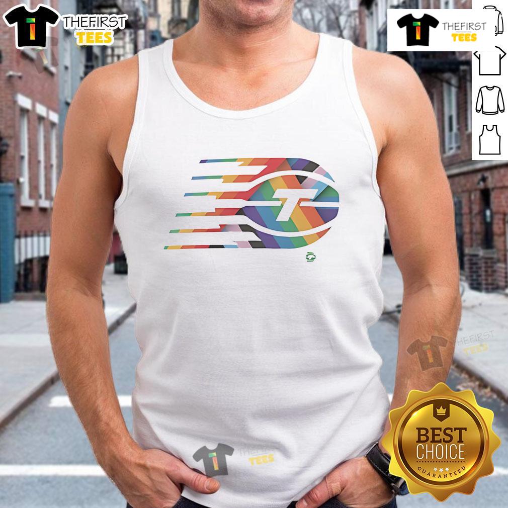 Alt Text: Pride tank top featuring Nice Toronto Tempo Team logo in vibrant colors, celebrating inclusivity and team spirit.