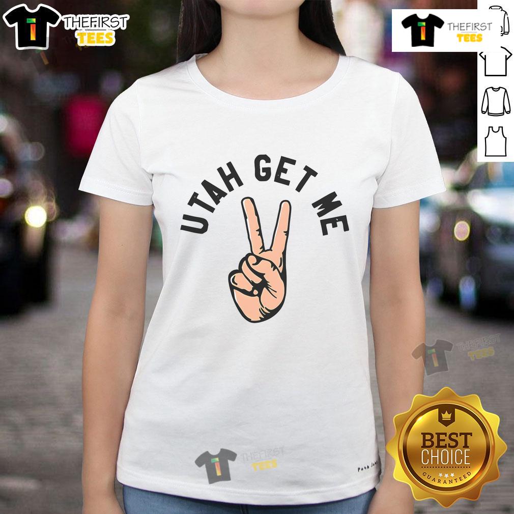 Two women wearing the Nice Utah Get Me Two Ladies Tee, showcasing a stylish design perfect for casual outings.