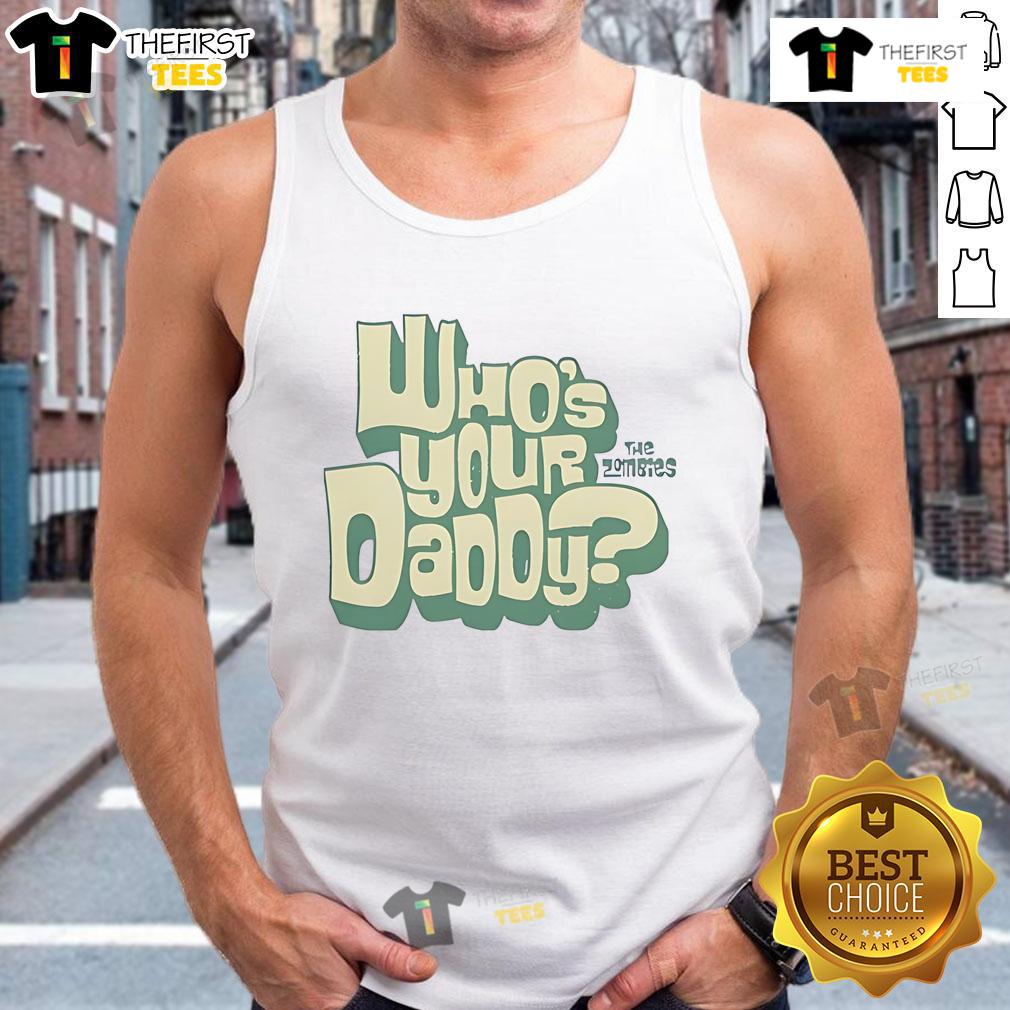 Alt Text: Nice Who's Your Daddy yellow logo tank top for 2025, stylish and vibrant summer fashion for casual wear.