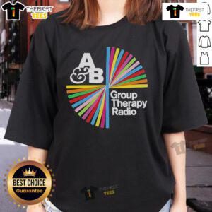 Official Above & Beyond Group Therapy Radio Ladies Tee featuring a stylish design for fans of electronic music.