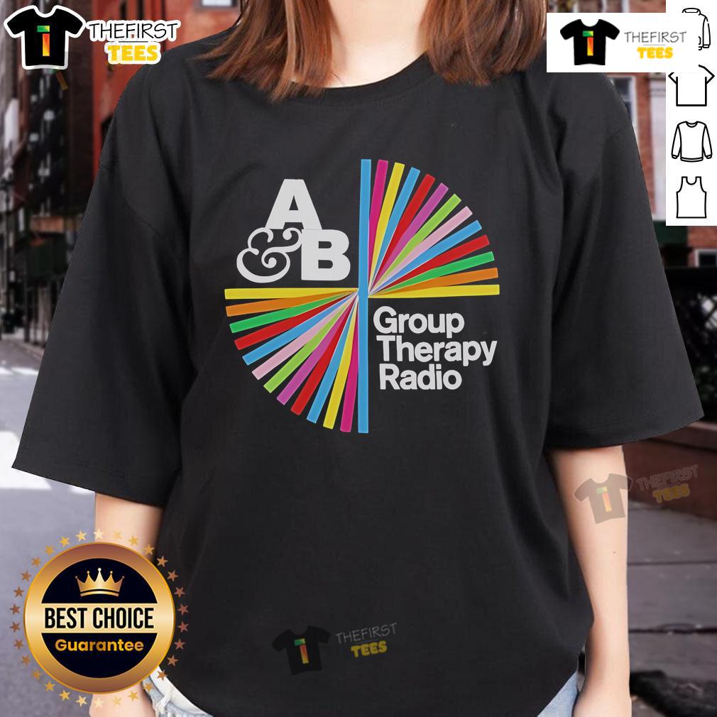 Official Above & Beyond Group Therapy Radio Ladies Tee featuring a stylish design for fans of electronic music.