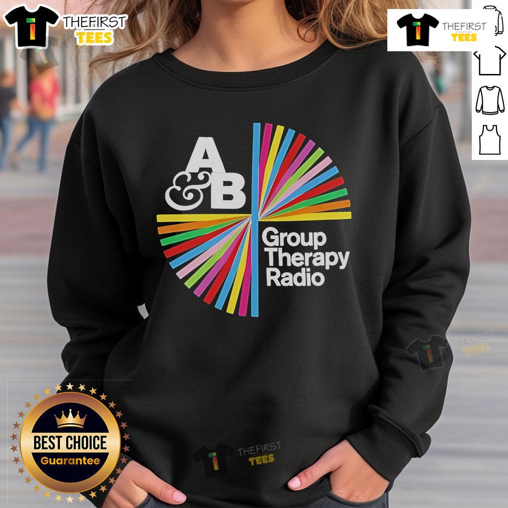 Official Above & Beyond Group Therapy Radio sweatshirt featuring logo design, perfect for fans and music lovers.