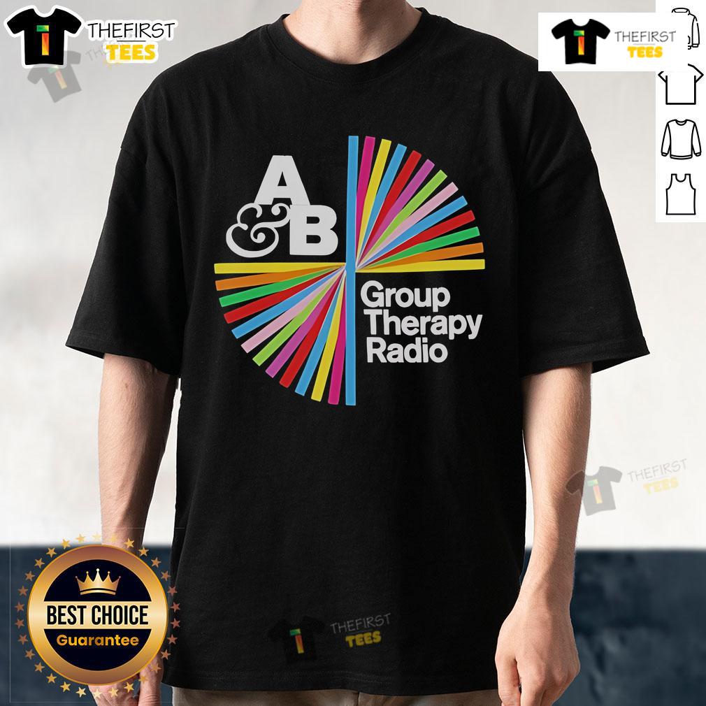 Official Above & Beyond Group Therapy Radio T-Shirt featuring logo design, perfect for fans of electronic music and the group.