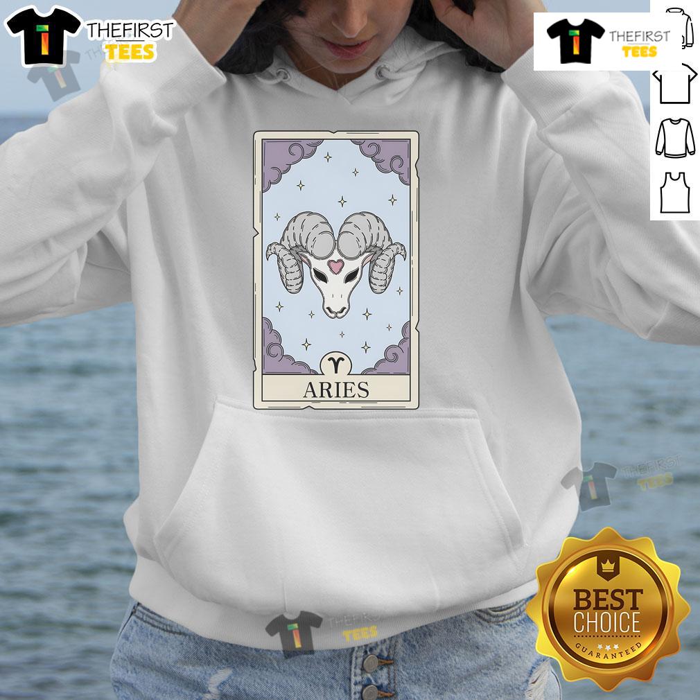 Official Aries Card Hoodie featuring zodiac design, perfect for astrology enthusiasts and stylish comfort wear.