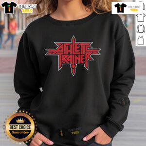 Official Athletic Metal Trainer Sweatshirt in black, featuring a stylish design perfect for fitness enthusiasts.