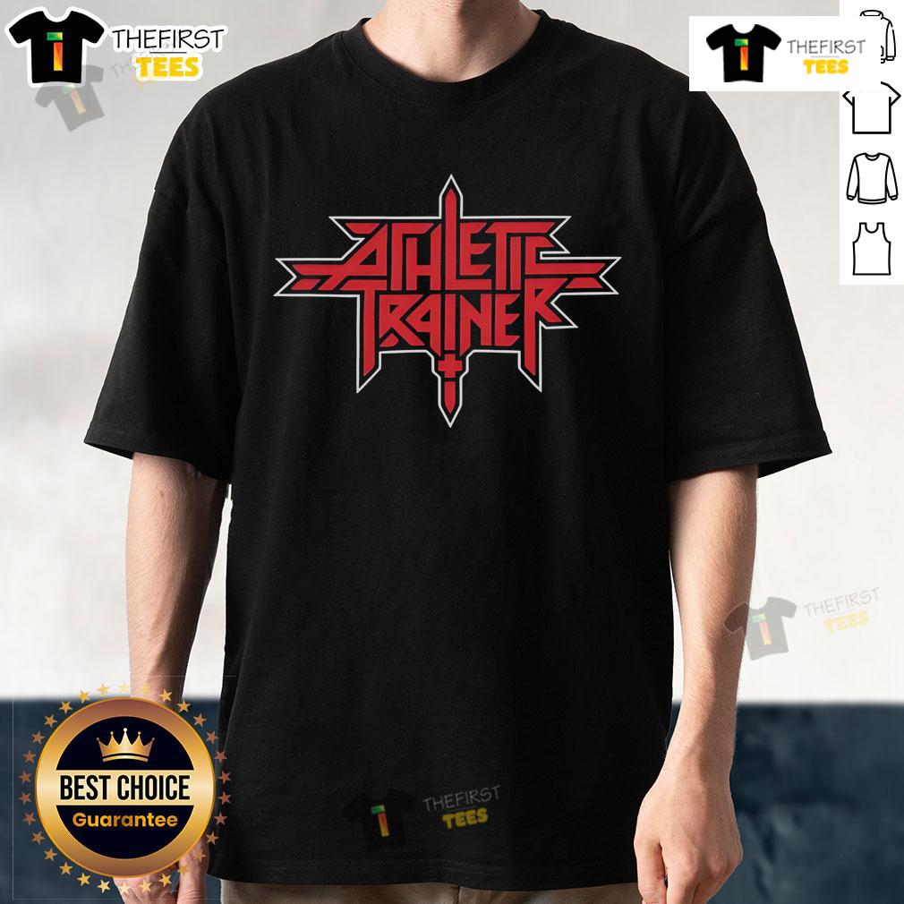 Official Athletic Metal Trainer T-Shirt showcasing a stylish design ideal for workouts and casual wear.