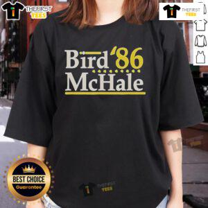 Official Bird McHale 86 Boston Legends Ladies Tee featuring a stylish design perfect for fans and collectors.
