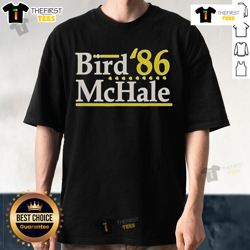 Official Bird Mchale '86 Boston Legends T-Shirt featuring iconic Celtics design, perfect for basketball fans and collectors.