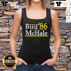 Official Bird McHale 86 Boston Legends tank top featuring vintage design and team colors for basketball fans.