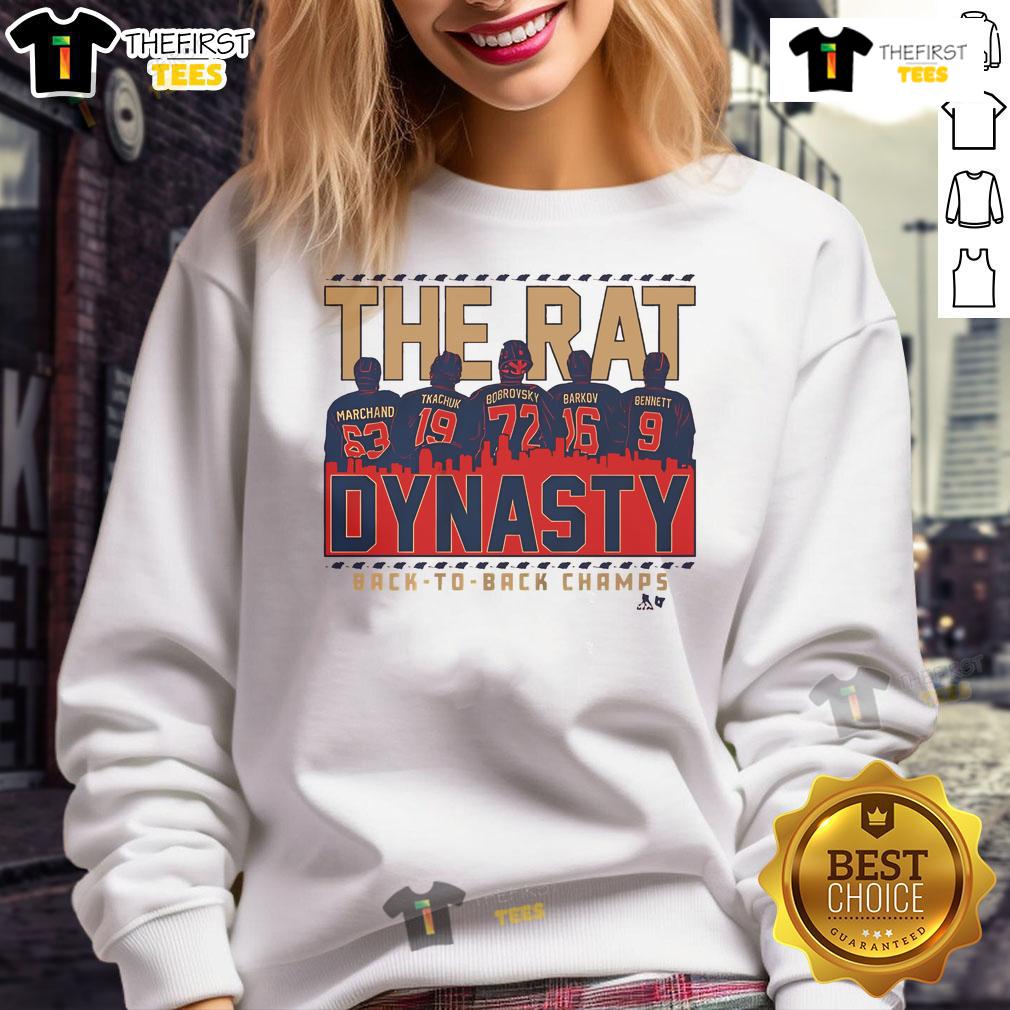 Official Florida Hockey The Rat Dynasty Sweatshirt featuring team logo and vibrant colors, perfect for fans and chilly days.