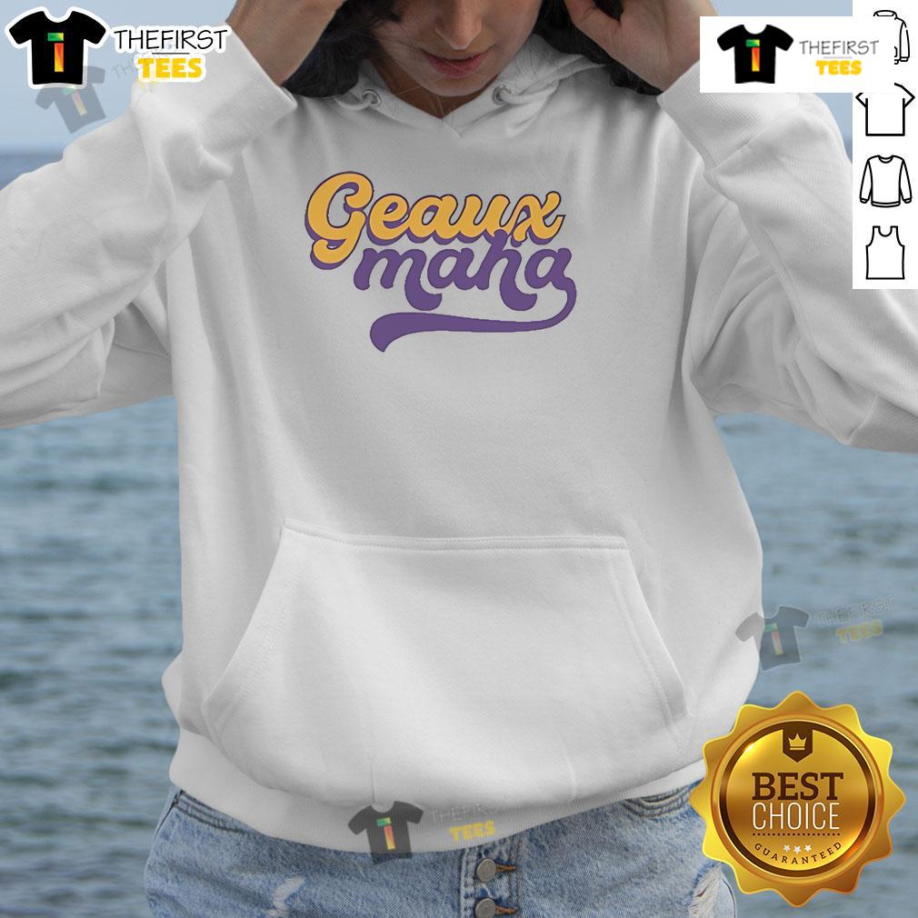 Official Geauxmaha Sweet Baton Rouge Hoodie in vibrant colors, perfect for showcasing Louisiana pride and style.