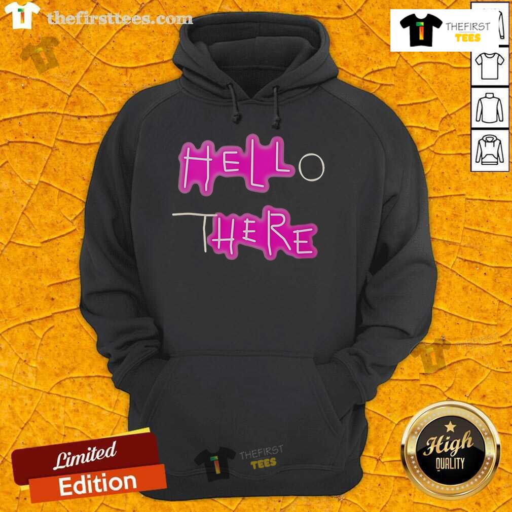 Official Hell Here Hello There Hoodie featuring bold graphics and a stylish design, perfect for casual wear.