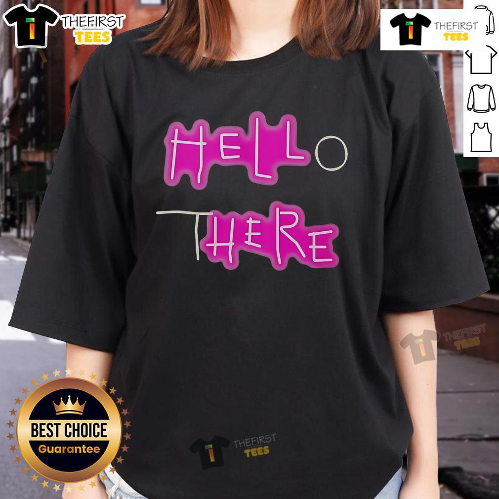 Official Hell Here Hello There Ladies Tee featuring a stylish design, perfect for casual wear and expressing individuality.
