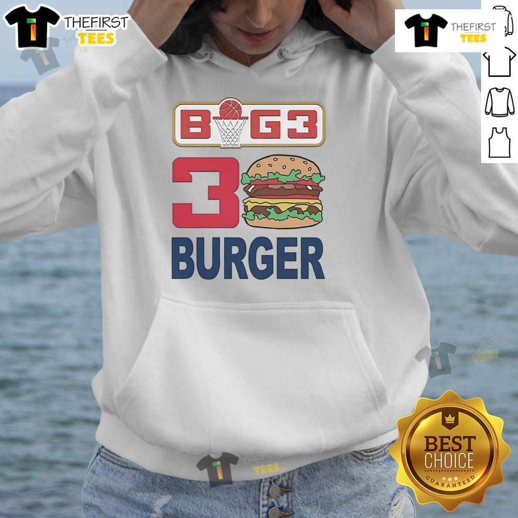 Official Ice Cube BIG3 30 Burger Hoodie featuring a stylish design for fans of the BIG3 basketball league.