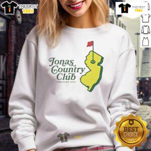 Jonas Brothers Official Jonas Country Club Golf Masters Sweatshirt in stylish design, perfect for fans and golf enthusiasts.