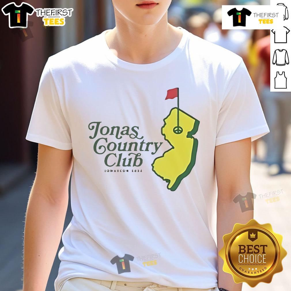 Official Jonas Brothers Jonas Country Club Golf Masters T-Shirt featuring vibrant graphics and a stylish design.