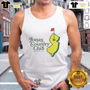 Official Jonas Brothers Jonas Country Club Golf Masters tank top featuring stylish design and vibrant colors.