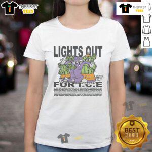 Official Lights Out for ICE Ladies Tee featuring stylish design and comfortable fit for casual wear.