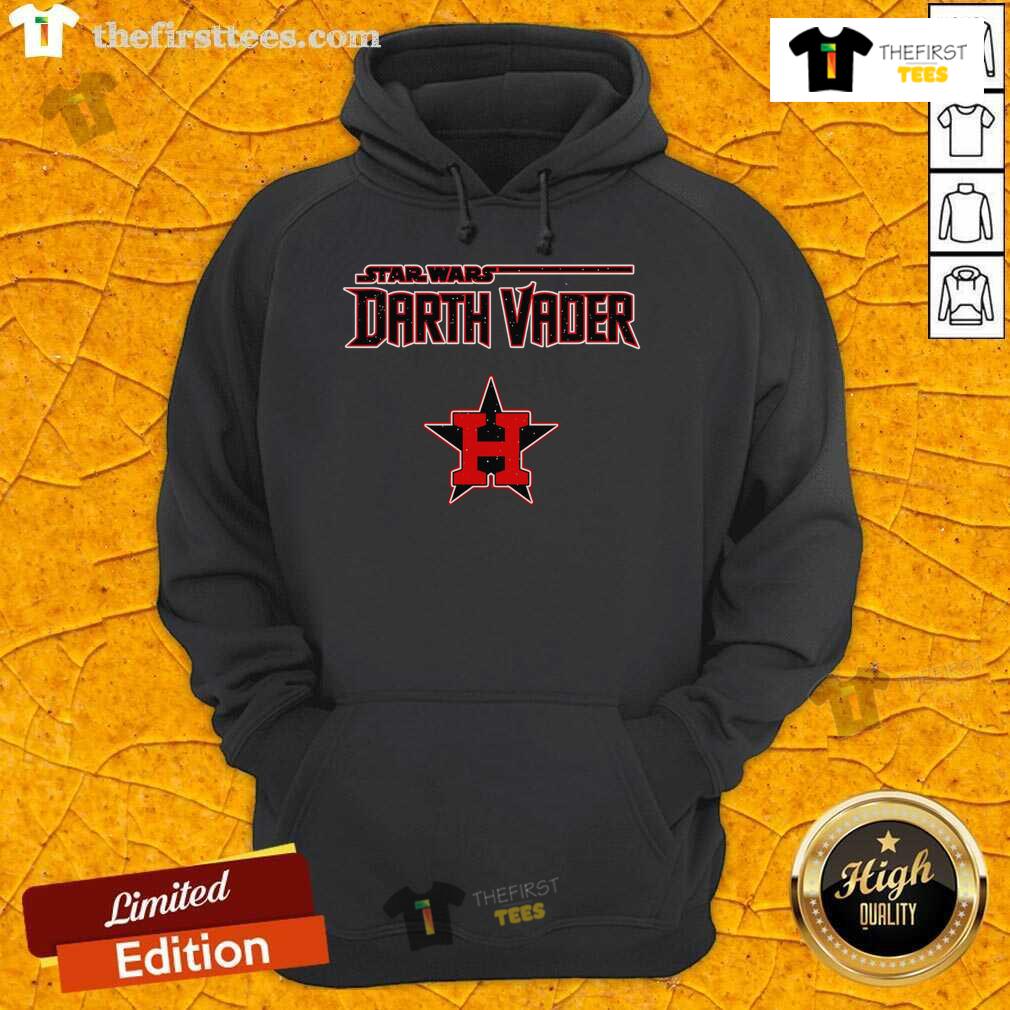 Official MLB Mix Star Wars Darth Vader Houston Astros 2025 Baseball Hoodie featuring a stylish design for fans.