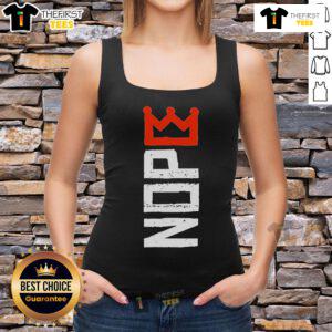 Alt Text: Horizontal tank top featuring 'No Kings Nope' protest sign design for activism and equality supporters.