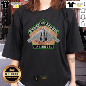 Official Operation Midnight Hammer Ladies Tee featuring a stylish design for fans of the popular event.
