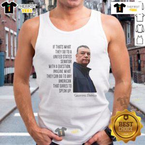 Official Senator Alex Padilla quote shirt featuring 'Resist Loudly Advocate' design on a stylish tank top.