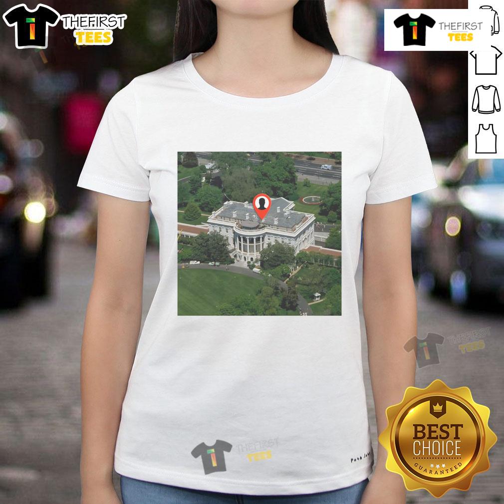Official The White House Ladies Tee featuring a stylish design, perfect for patriotic womens fashion.