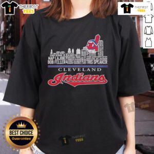 Original Cleveland Guardians 2025 Skyline Ladies Tee featuring city skyline design, perfect for fans and stylish wear.