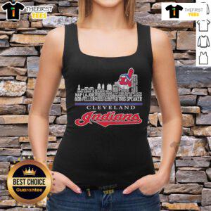 Original Cleveland Guardians 2025 Skyline Tank Top featuring vibrant city skyline design and team logo.