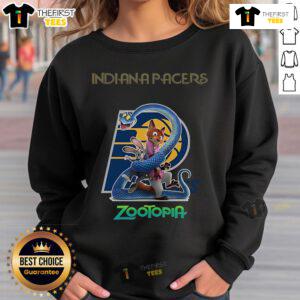 Original Indiana Pacers Zootopia 2 sweatshirt featuring vibrant graphics and a comfortable fit for fans and collectors.