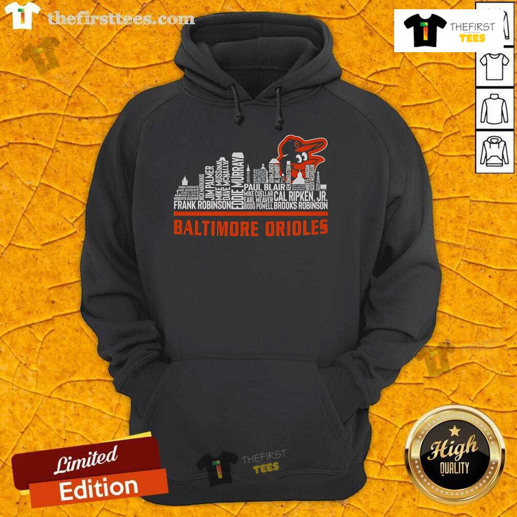 Premium Baltimore Orioles 2025 Skyline Hoodie featuring a stylish design and vibrant team colors.