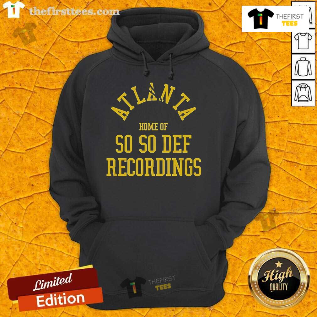 Premium So So Def Home of So So Atlanta hoodie featuring vibrant graphics and comfortable design for fans.